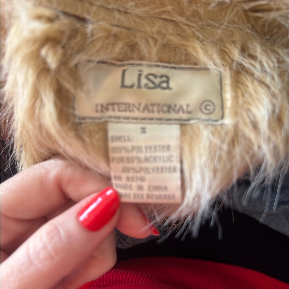 Lisa International Brown Faux Fur Vest - Picture 3 of 4